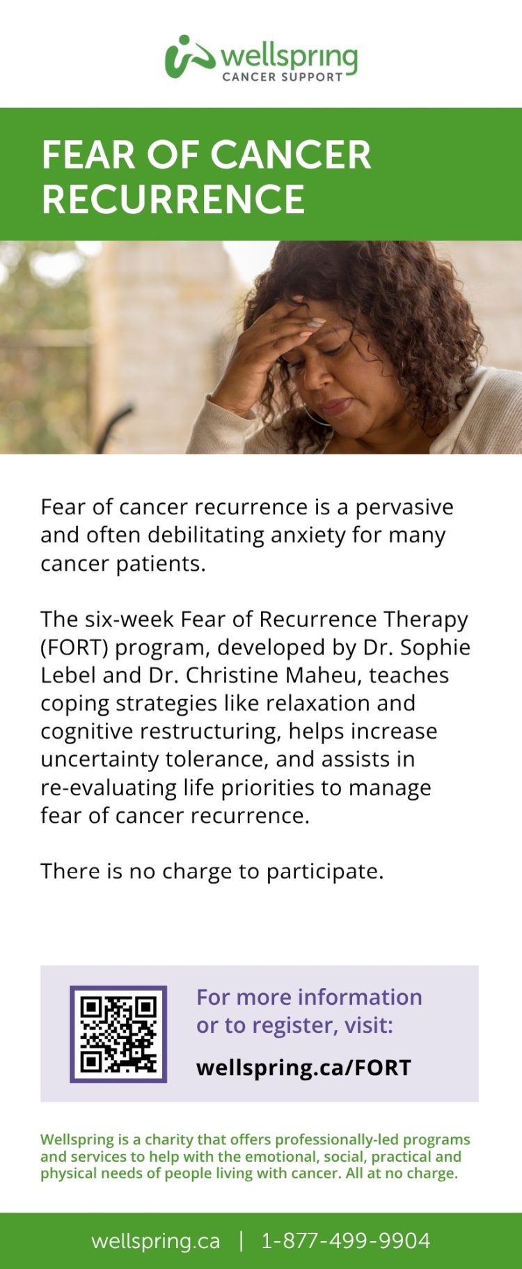FLYER: Fear of Cancer Recurrence Flyer