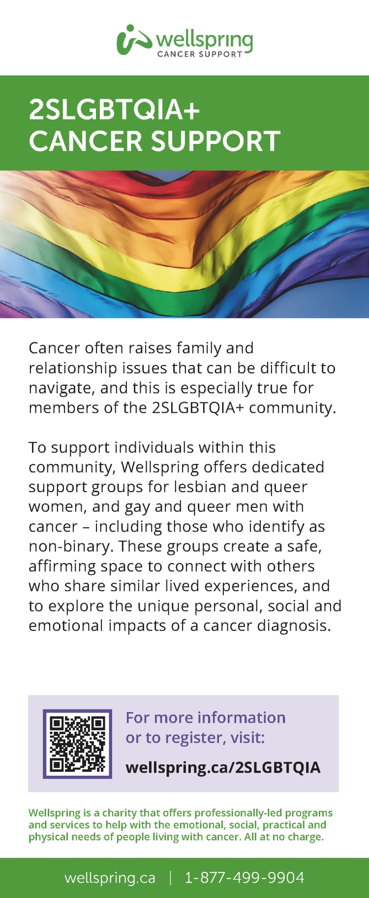 FLYER: 2SLGBTQIA+ Cancer Support Flyer